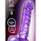 B Yours Basic 8 Dildo with Balls - Purple - 9in