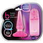 B Yours Basic Vibrating Butt Plug with Remote Control - Pink