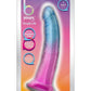 B Yours Beautiful Sky Dildo 7in Sunset - Blue/Pink