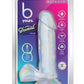 B Yours Diamond Glimmer Dildo - Clear - 8in