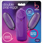 B Yours Double Pop Eggs with Remote Control - Plum/Purple