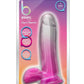 B Yours Sugar Magnolia Dildo 7in Fuschia - Clear/Pink