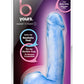 B Yours Sweet N' Hard 1 Dildo with Balls - Blue - 7in