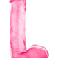 B Yours Sweet N' Hard 1 Dildo with Balls - Pink - 7in