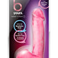 B Yours Sweet N' Hard 1 Dildo with Balls - Pink - 7in