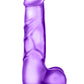 B Yours Sweet N' Hard 4 Dildo with Balls - Purple - 7.75in