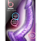 B Yours Sweet N' Hard 7 Dildo with Balls - Purple - 8in