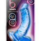 B Yours Sweet N' Hard 8 Dildo with Balls - Blue - 6.5in