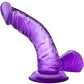 B Yours Sweet N' Hard 8 Dildo with Balls - Purple - 6.5in