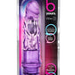 B Yours Vibe 3 Vibrating Dildo - Purple - 7.25in