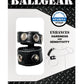 Ballgear Pu Leather Cock Strap with Iron Ball Stretcher - Black
