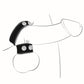 Ballgear Pu Leather Cock Strap with Iron Ball Stretcher