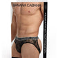 Banana Cabana Lace Nights Open Back Brief - Black - Medium/Small