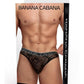 Banana Cabana Lace Nights Thong - Black - Medium/Small