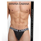 Banana Cabana Poly Jock - Black - Medium/Small