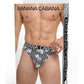 Banana Cabana Thong - Black/White - Medium/Small