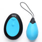 Bang! 10x Rechargeable Silicone Vibrating Egg with Remote Control - Blue