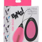 Bang! 10x Rechargeable Silicone Vibrating Egg with Remote Control - Pink