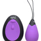 Bang! 10x Rechargeable Silicone Vibrating Egg with Remote Control - Purple