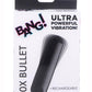 Bang! 10x Vibrating Metallic Rechargeable Bullet Vibrator - Black