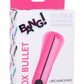 Bang! 10x Vibrating Metallic Rechargeable Bullet Vibrator - Pink