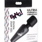 Bang! 10x Vibrating Mini Rechargeable Silicone Wand - Black