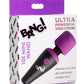 Bang! 10x Vibrating Mini Rechargeable Silicone Wand Massager - Purple