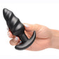 Bang 25x Rechargeable Silicone Swirl Anal Plug with Remote Control