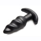 Bang 25x Rechargeable Silicone Swirl Anal Plug with Remote Control