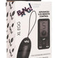 Bang 25x Rechargeable Silicone XL Egg with Remote Control - Black - XLarge