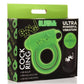 Bang! 28x Glow In The Dark Rechargeable Silicone Cock Ring with Remote - Green