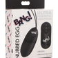 Bang! 28x Nubbed Rechargeable Silicone Egg with Remote Control - Black