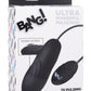 Bang! 7x Pulsing Rechargeable Silicone Bullet Vibrator - Black