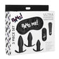 Bang! Backdoor Adventure Rechargeable Silicone Butt Plug Kit - Black - Set Of 5