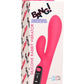 Bang! Digital Rechargeable Silicone Rabbit Vibrator - Pink