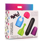 Bang! Rechargeable Bullet with 4 Attachments - Black/Glow In The Dark