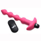 Bang! Vibrating Silicone Rechargeable Anal Beads with Remote Control - Pink