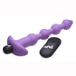 Bang! Vibrating Silicone Rechargeable Anal Beads with Remote Control - Purple