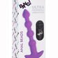 Bang! Vibrating Silicone Rechargeable Anal Beads with Remote Control - Purple