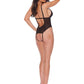 Barely Bare Crotchless Mesh Teddy