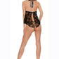 Barely Bare Flower Lace Babydoll with Thong