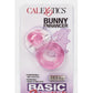 Basic Essentials Bunny Enhancer Vibrating Cock Ring with Clitoral Stimulation - Pink