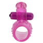 Basic Essentials Stretchy Vibrating Bunny Enhancer Cock Ring with Clitoral Stimulation