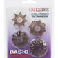 Basic Essentials Super Stretchy Enhancer Cock Rings - Assorted Colors/Smoke