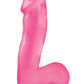 Basix Rubber Works 6.5in Dong with Suction Cup Waterproof - Pink