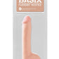 Basix Rubber Works Dong with Suction Cup - Vanilla - 8in