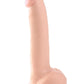 Basix Rubber Works Suction Cup Dong - Flesh - 9in
