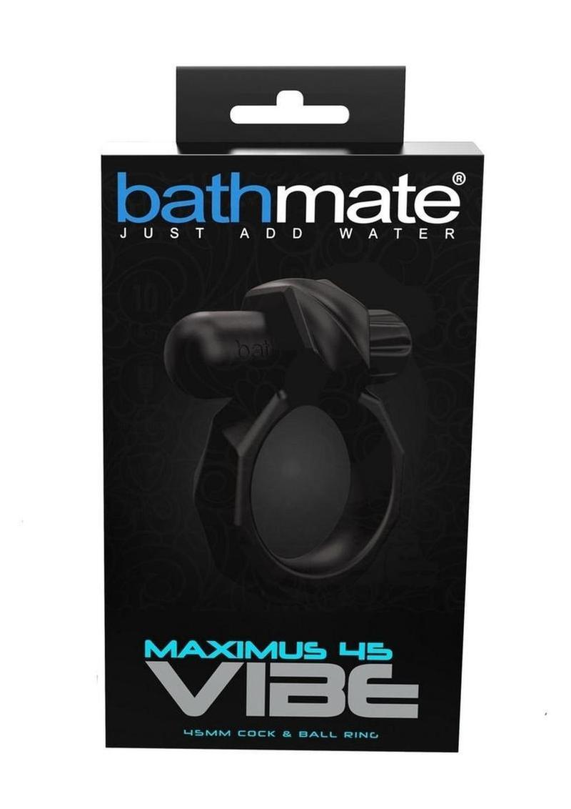 Bathmate Maximus Vibe 45 Rechargeable Silicone Cock Ring - Black