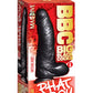 BBC Big Black Cock Phat Boy Realistic Dildo with Balls - Black - 10in