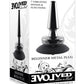 Beginner Metal Plug Rechargeable Vibrating Anal Plug - Black/Metal
